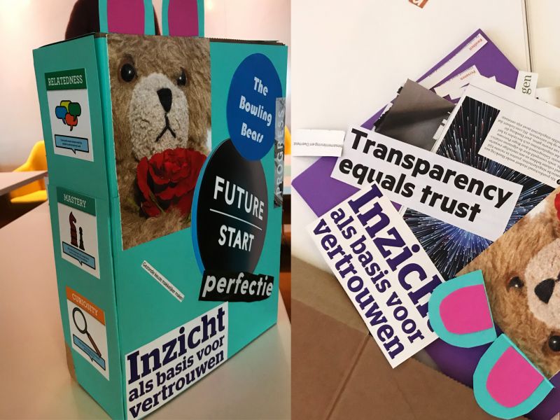 Product Box with a teddy bear